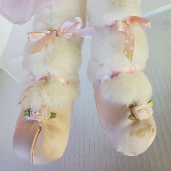 The Bearington Collection Lil' Bunny Tutu Pink Ballerina Plush Bunny Rabbit 15" - Picture 5 of 10